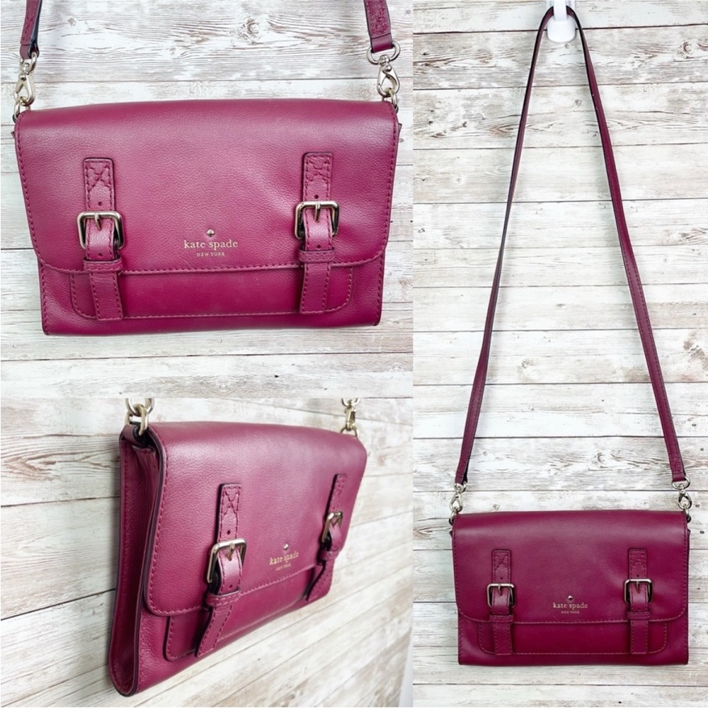 kate spade New York Berry Leather Crossbody Bag